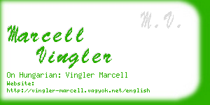 marcell vingler business card